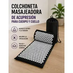 MOVI - Colchoneta Masajeadora de Acupresión para Espalda, Cuello y Relajación Muscular
