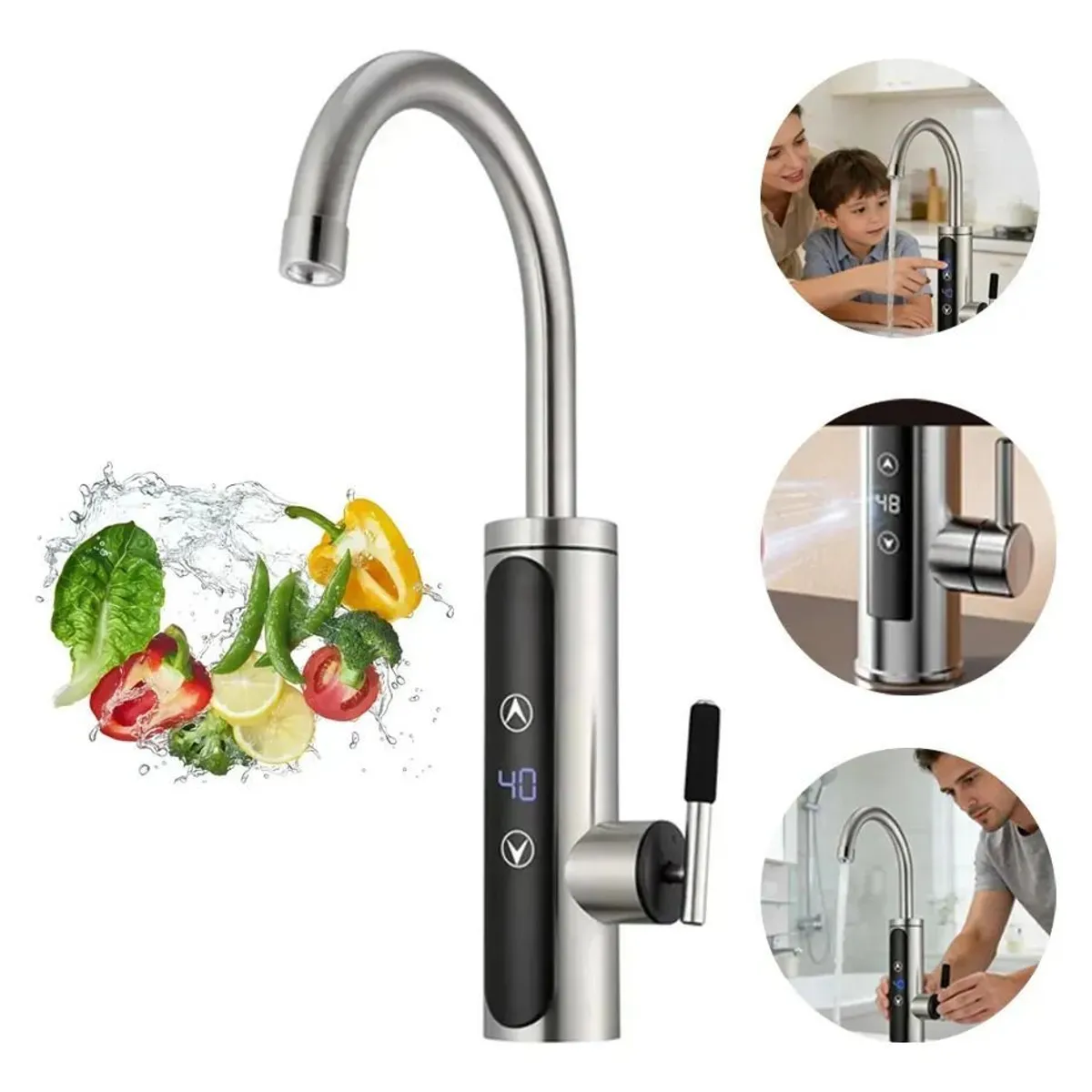 EVERSO - Llaves Grifo Para Cocina 3800w Led