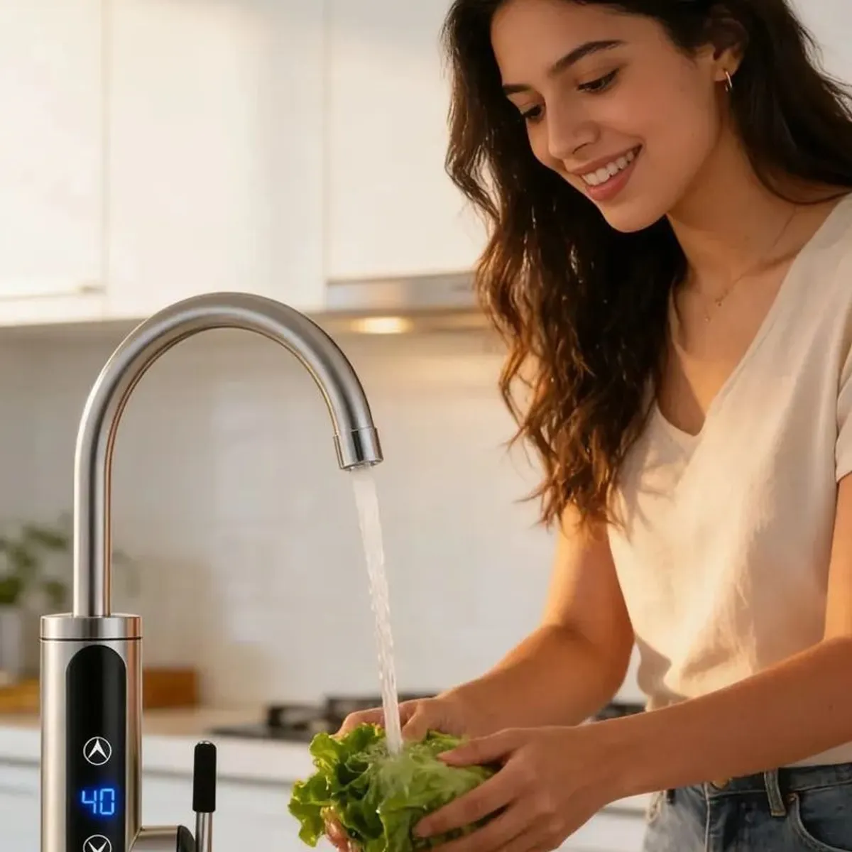 EVERSO - Llaves Grifo Para Cocina 3800w Led