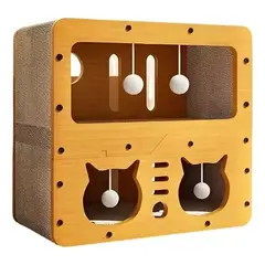 EVERSO - Cama Para Gatos Casa De Madera Cama Gatos Rascador