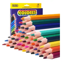 GENERICO - Lápices De Colores Set Lapices Arcoiris 48 Colores Surtidos