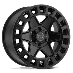 GENERAC - Juego 4 Llantas Black Rhino York 17x9.0 - 6x139.7 - ET -12 - Matte Black
