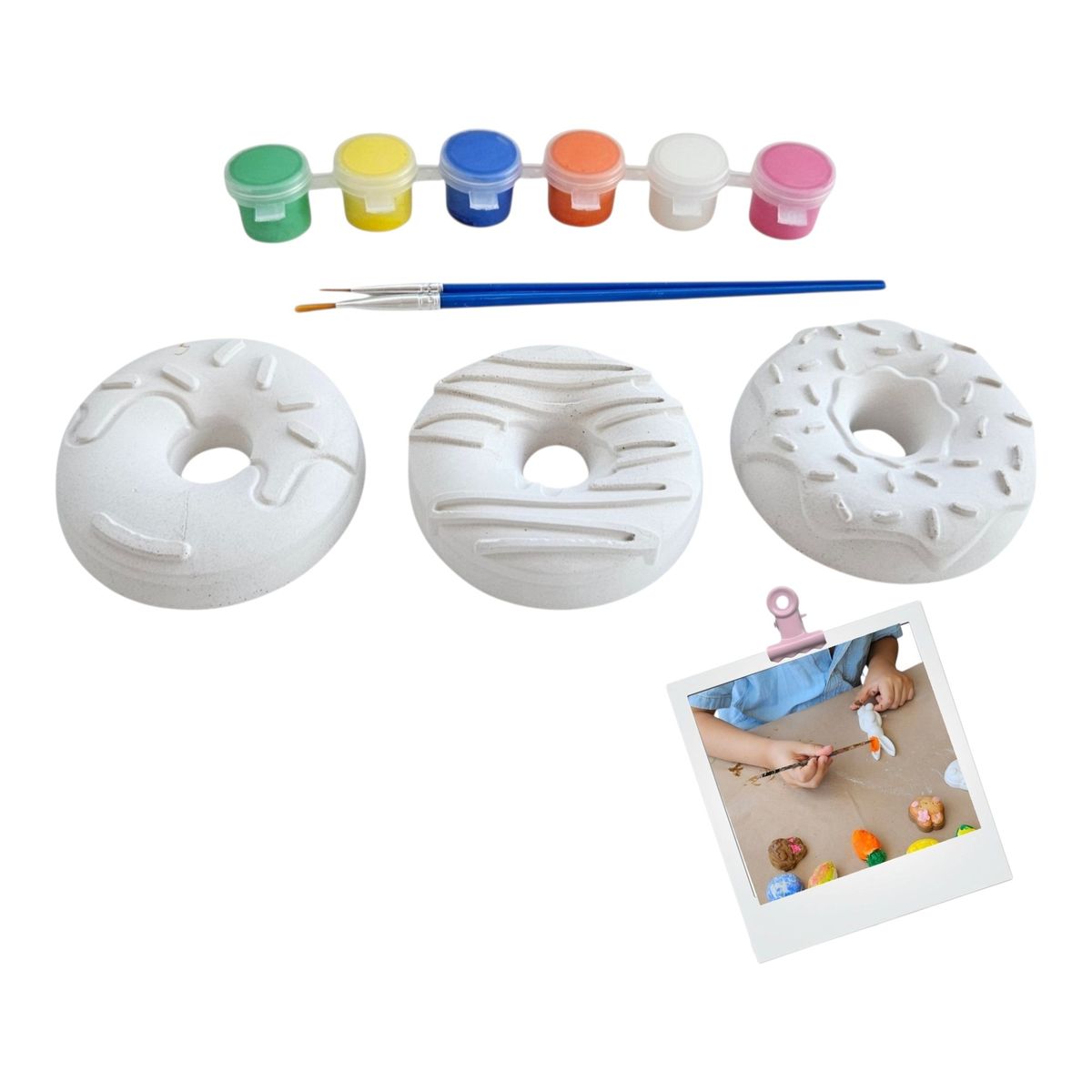 CREA TALLER - Kit Donas de yeso para pintar