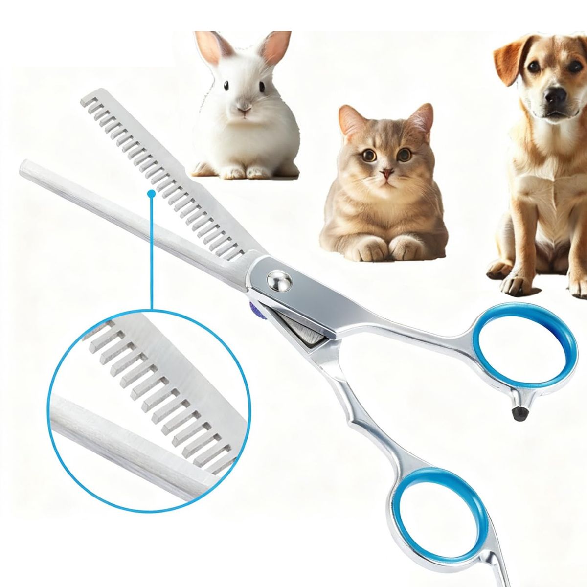 MOONCORE - Kit Completo De Tijeras Para Pelaje De Mascotas, Gatos Y Perros