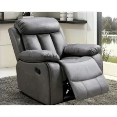 INTERMUEBLES - Sillón Reclinable Brescia Elite 1 cuerpo Gris