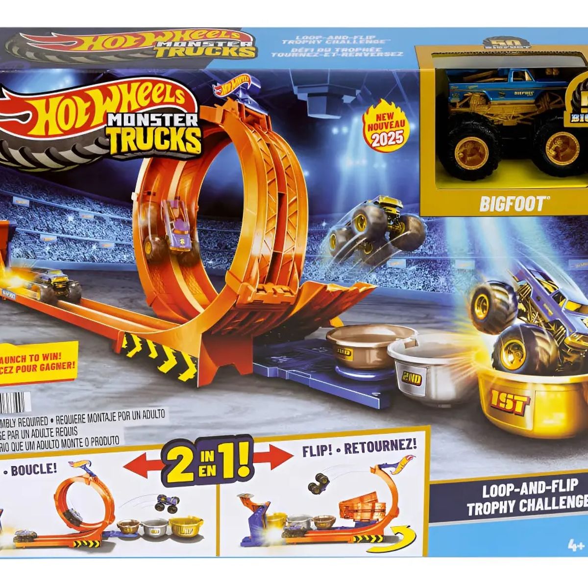 HOT WHEELS - Pista Monster Trucks JBX64 Big Foot Mattel Multicolor Hot Wheels