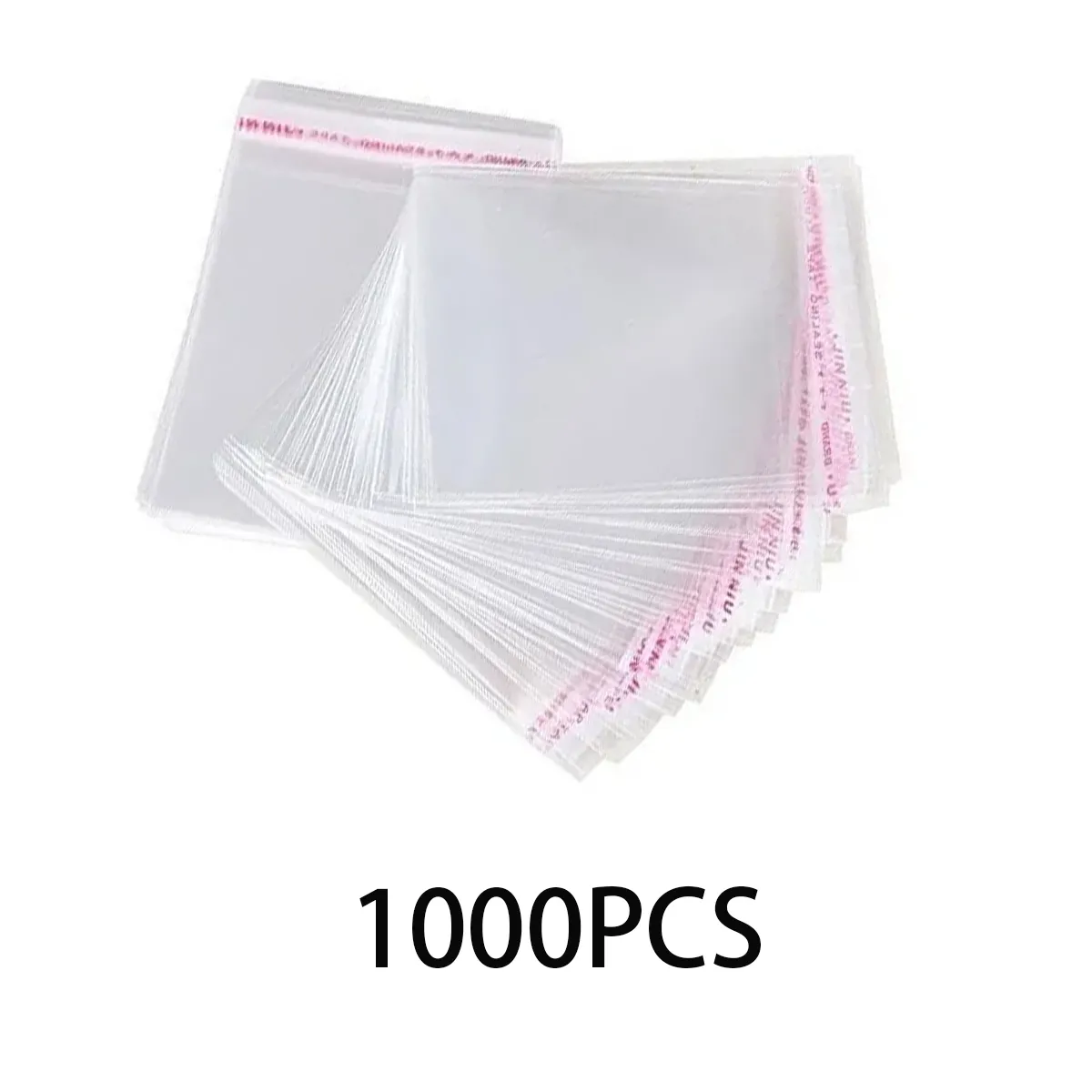 MOONCORE - Pack 1000 Bolsas Celofán Adhesivo 12x18cm, Transparente, A Prueba De Polvo