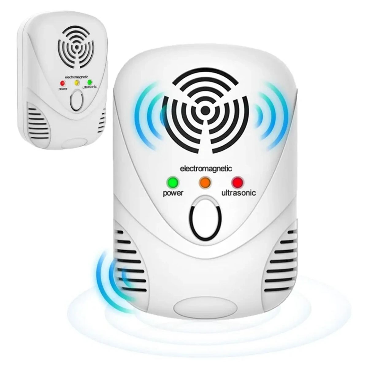 GENERICO - Repelentes Electrónicos Ultrasónicos Para Plagas Ratones Insectos 6w Color Blanco Esenzo