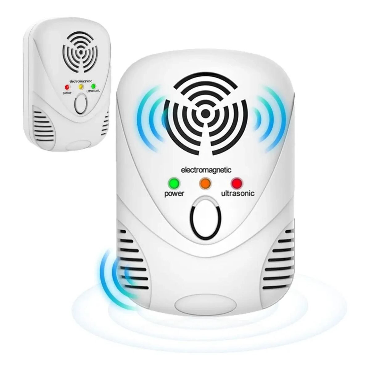 GENERICO - Repelentes Electrónicos Ultrasónicos Para Plagas Ratones Insectos 6w Color Blanco Esenzo