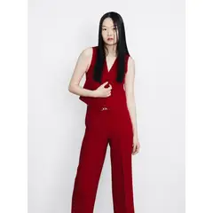 ARZANE - Blazer Mujer Sin Mangas Rojo