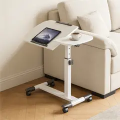 YOMYM - Mesa De Ordenador Plegable (40+20)x40cm Altura Ajustable
