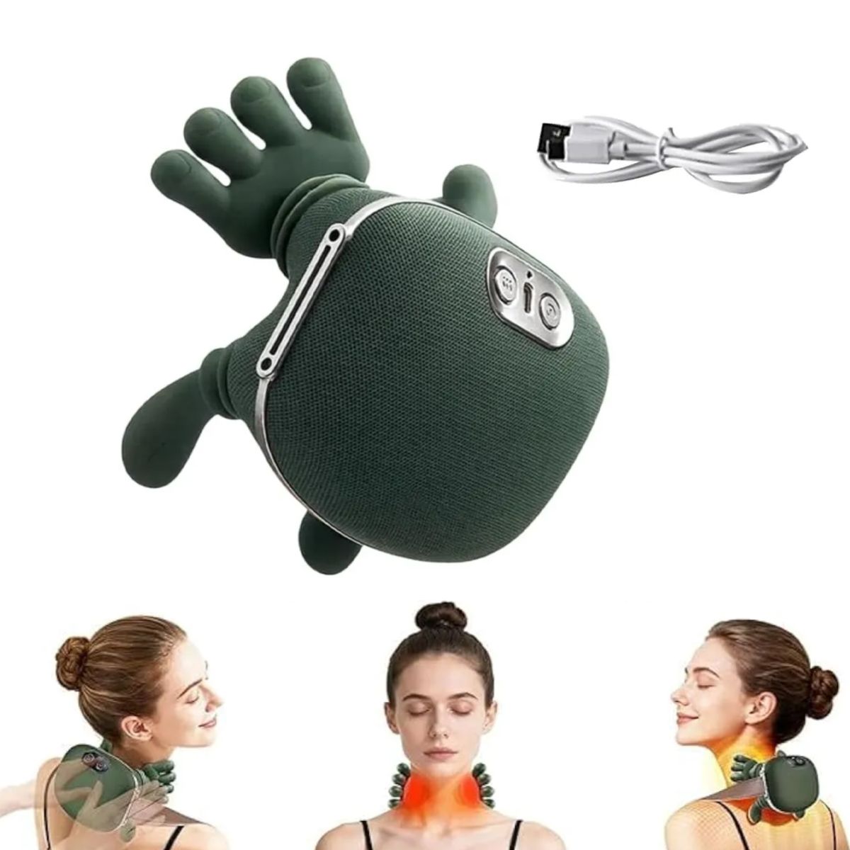 ATURE - Masajeador Cervical, Hombros, Lumbar En Forma De Manos Usb