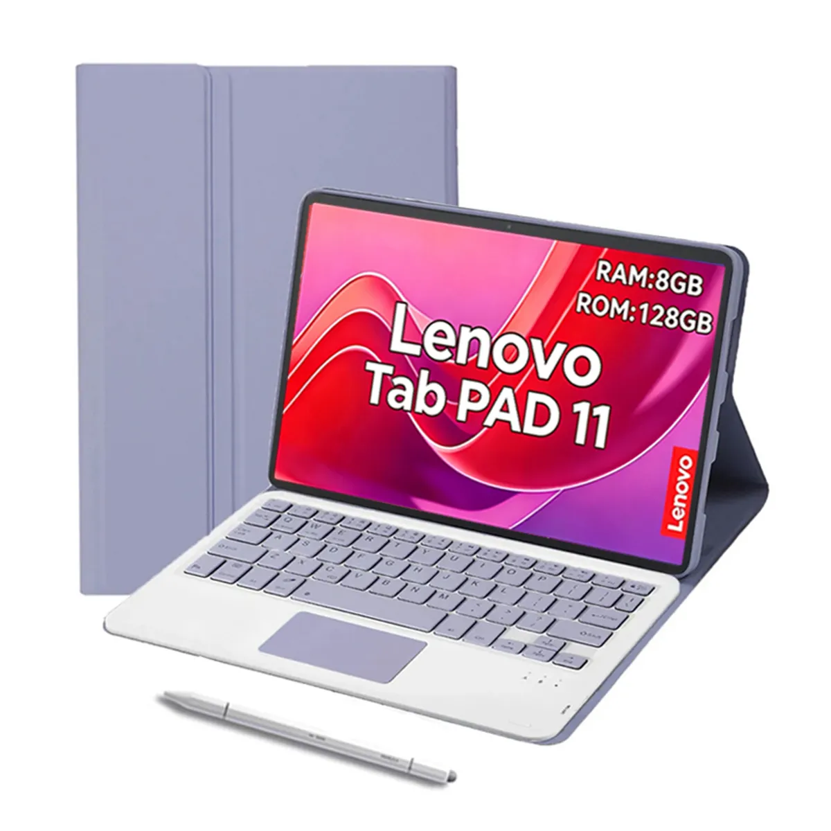 LENOVO - Tablet Lenovo Pad 11 2025 8GB+128GB 11'' WiFi+Teclado Púrpura+Lápiz táctil