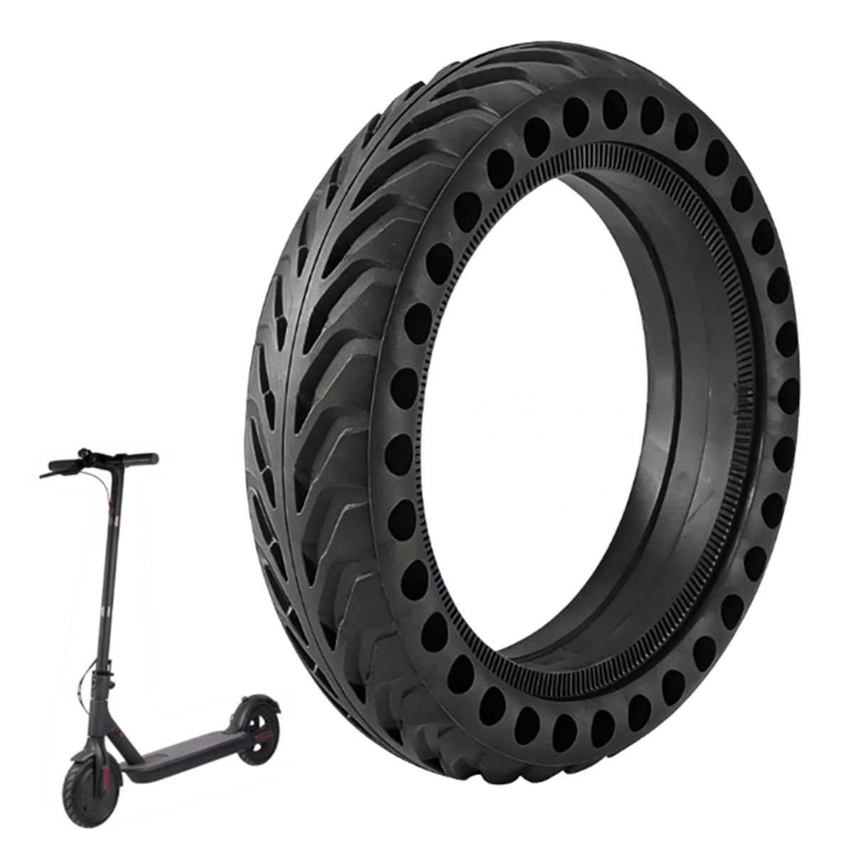 GENERICO - Neumático Para Scooter Xiaomi M365/ Muvter - 1 Rueda Solida