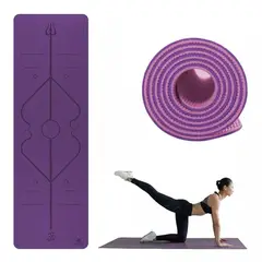 TATEE - Mat Yoga Colchoneta Esterilla de fitness 6mm Yoga y pilates