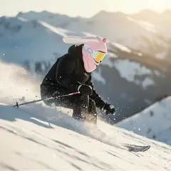GENERICO - Pasamontañas Conejo SkiSnowboard Térmico, Ajustable, Adulto L