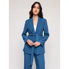 ARZANE - Blazer Mujer Cinta Azul