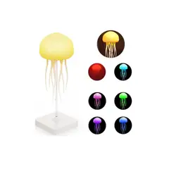 GENERICO - Lámpara de Mesa Medusa LED Multicolor con Sensor de Sonido y Movimiento