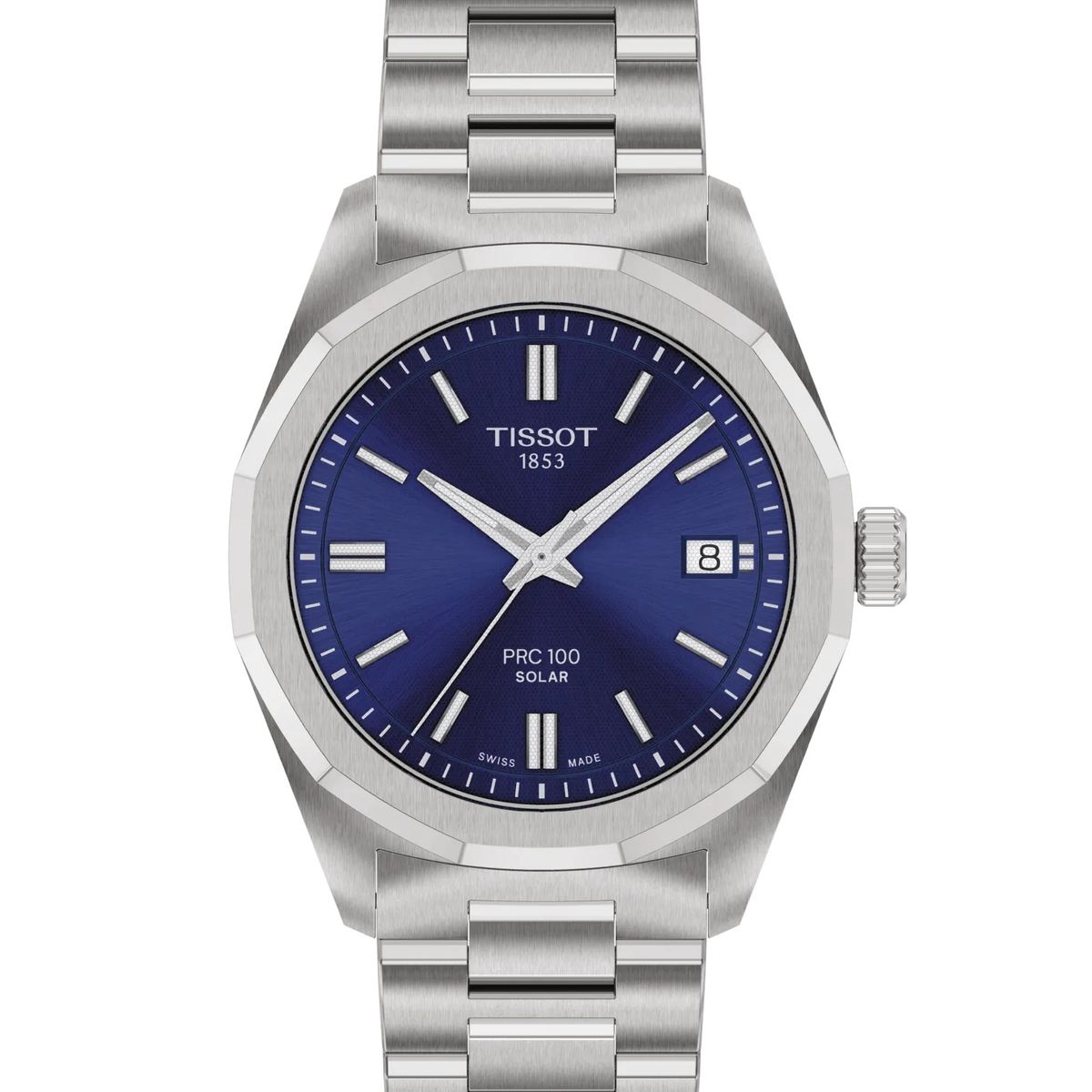 TISSOT - Reloj Tissot PRC 100 Solar 34MM Acero Azul