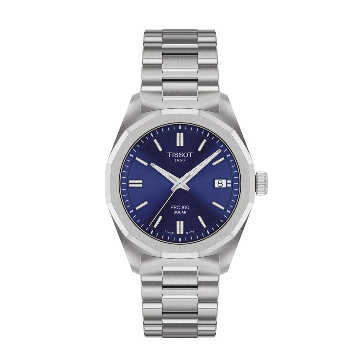 TISSOT - Reloj Tissot PRC 100 Solar 34MM Acero Azul