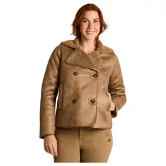 LORENZO DI PONTTI - Chaqueta Ecocuero Mujer Camel