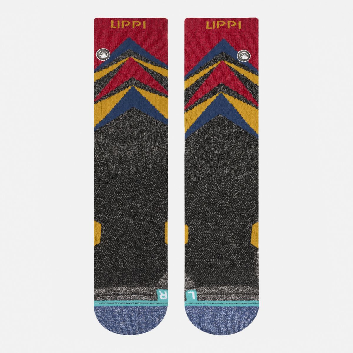 LIPPI - Calcetín Hombre Trekking Warm Socks Rojo Melange Lippi