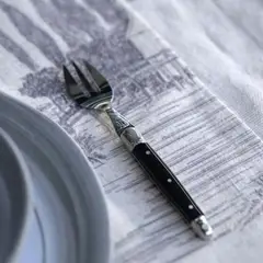 LAGUIOLE - Set 6 tenedores torta negro Jean Dubost