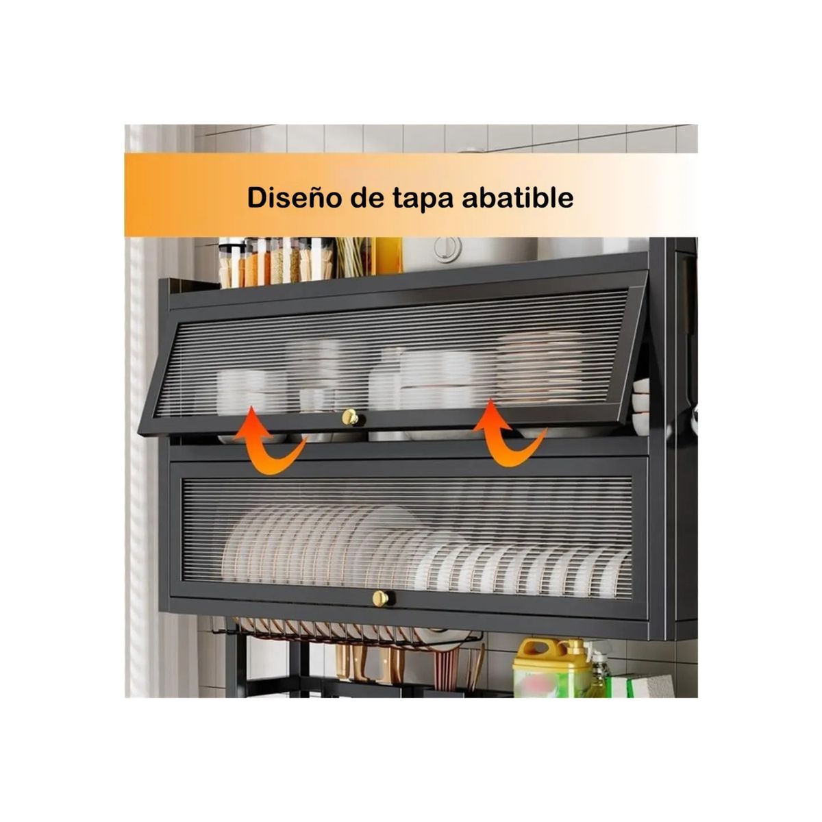 GENERICO - Escurridor Secador de Loza Con Cajones 3 Niveles Organizador 85cm