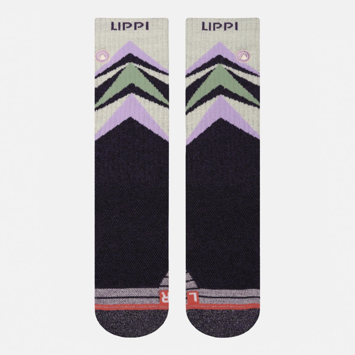 LIPPI - Calcetín Mujer Trekking Warm Socks Morado Oscuro Melange Lippi