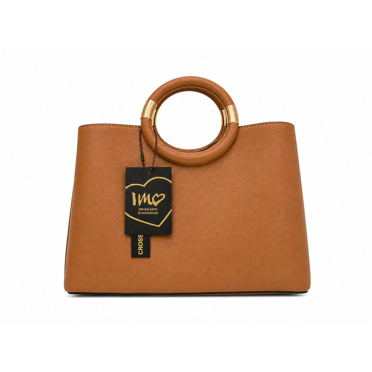 GENERICO - Cartera Crosby Ring Bag Café Elegante