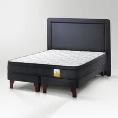 DRIMKIP - Cama Europea Eurotop + Respaldo 2 Plazas Plus