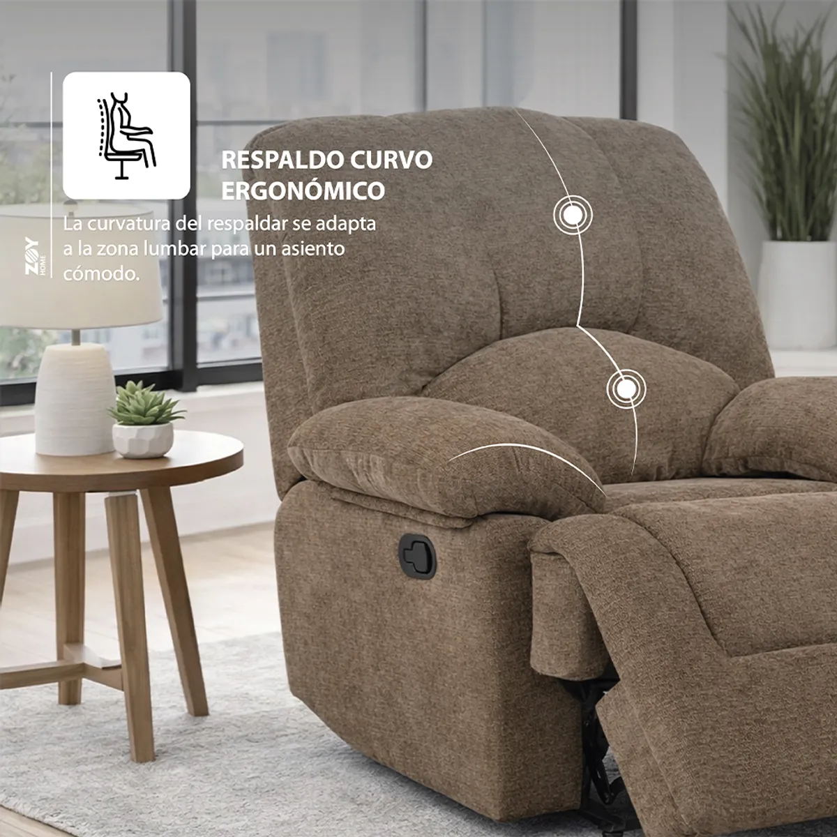 WDS HOME - Bergere Cantón Tela Café
