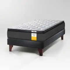DRIMKIP - Cama Europea Funcional 1 Plaza + Topper