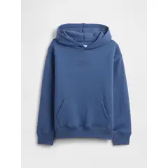 GAP - Polerón Niño Logo Con Gorro Sin Cierre Azul