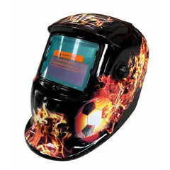 GENERICO - MASCARA FOTOSENSIBLE DISEÑO FUTBOL CON FUEGO