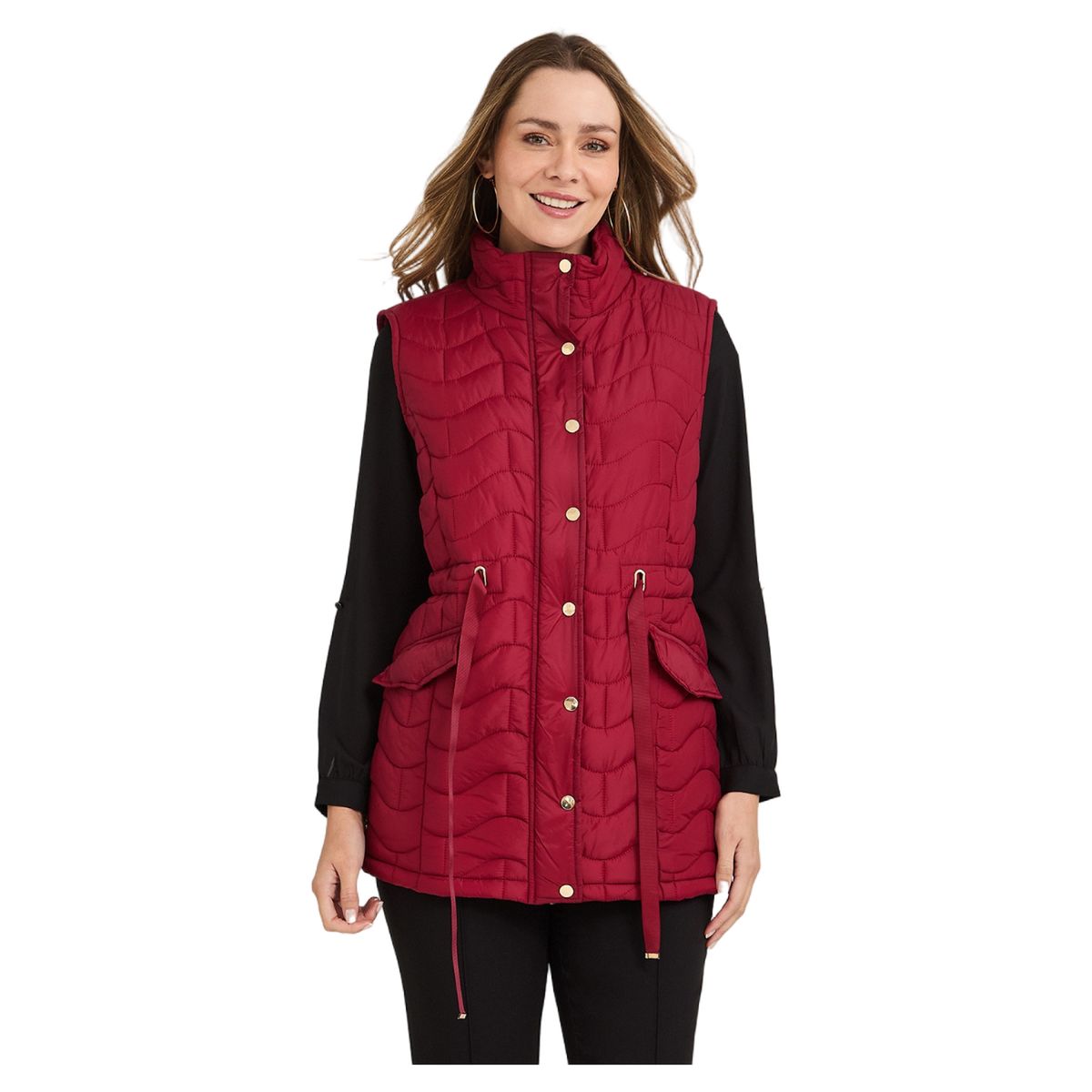 LORENZO DI PONTTI - Parka Larga Mujer Rojo