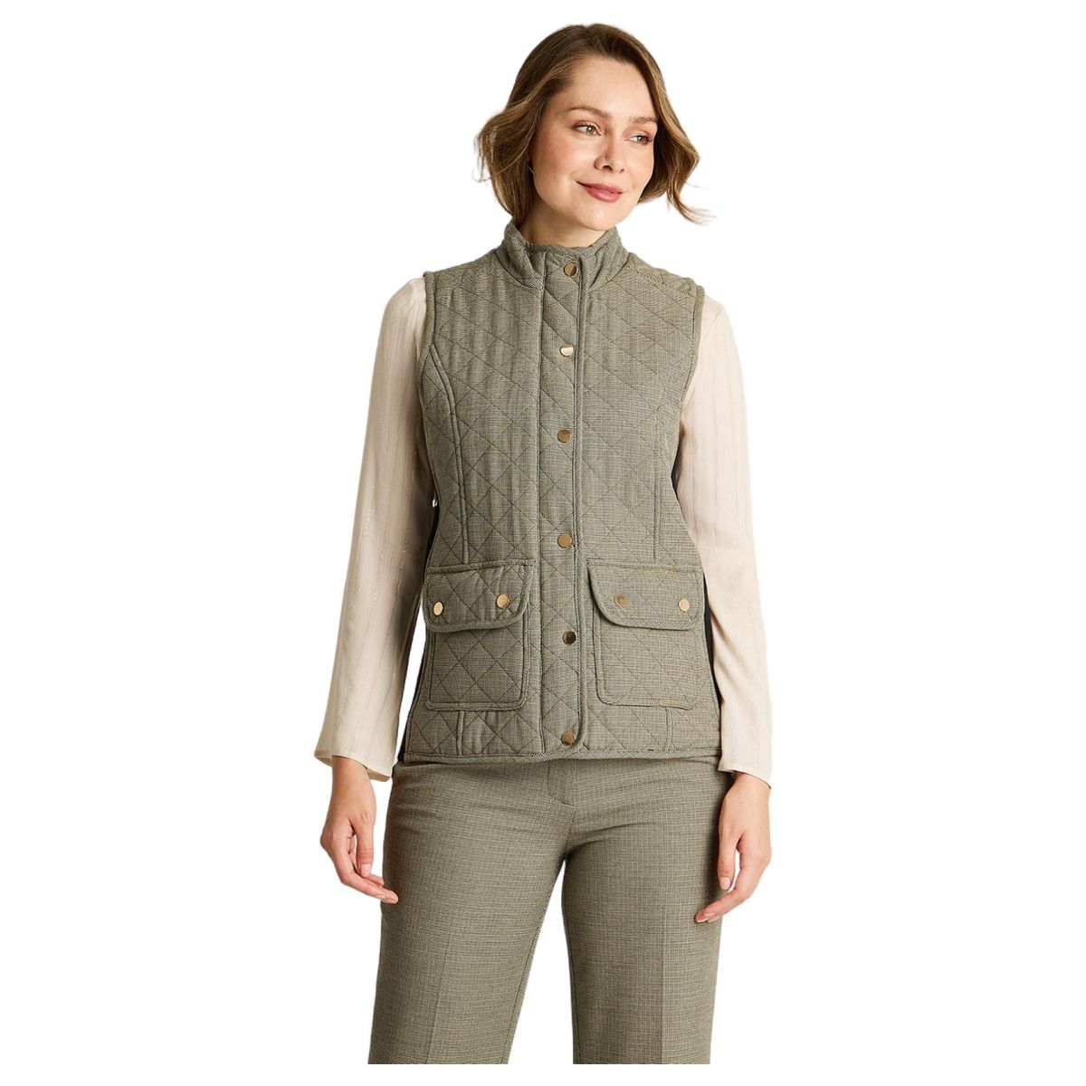 LORENZO DI PONTTI - Parka Sin Mangas Mujer Gris