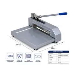 TODOK - Cortador de Laminas de Aluminio Guillotina de 45cm