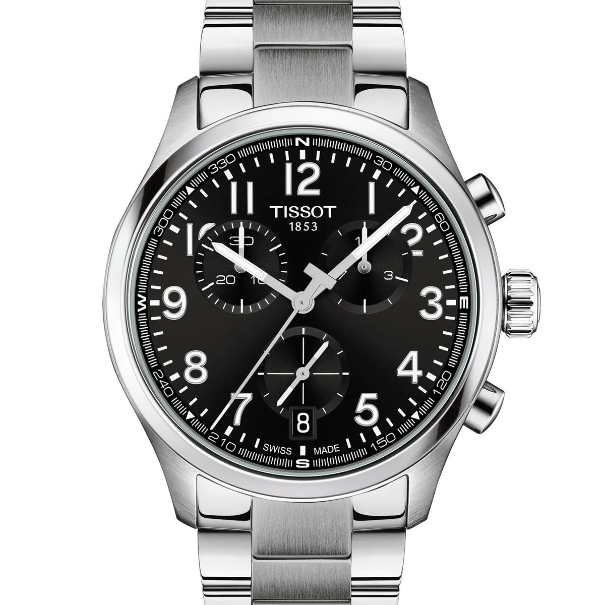 TISSOT - Reloj Tissot Chrono L 42mm Acero Negro