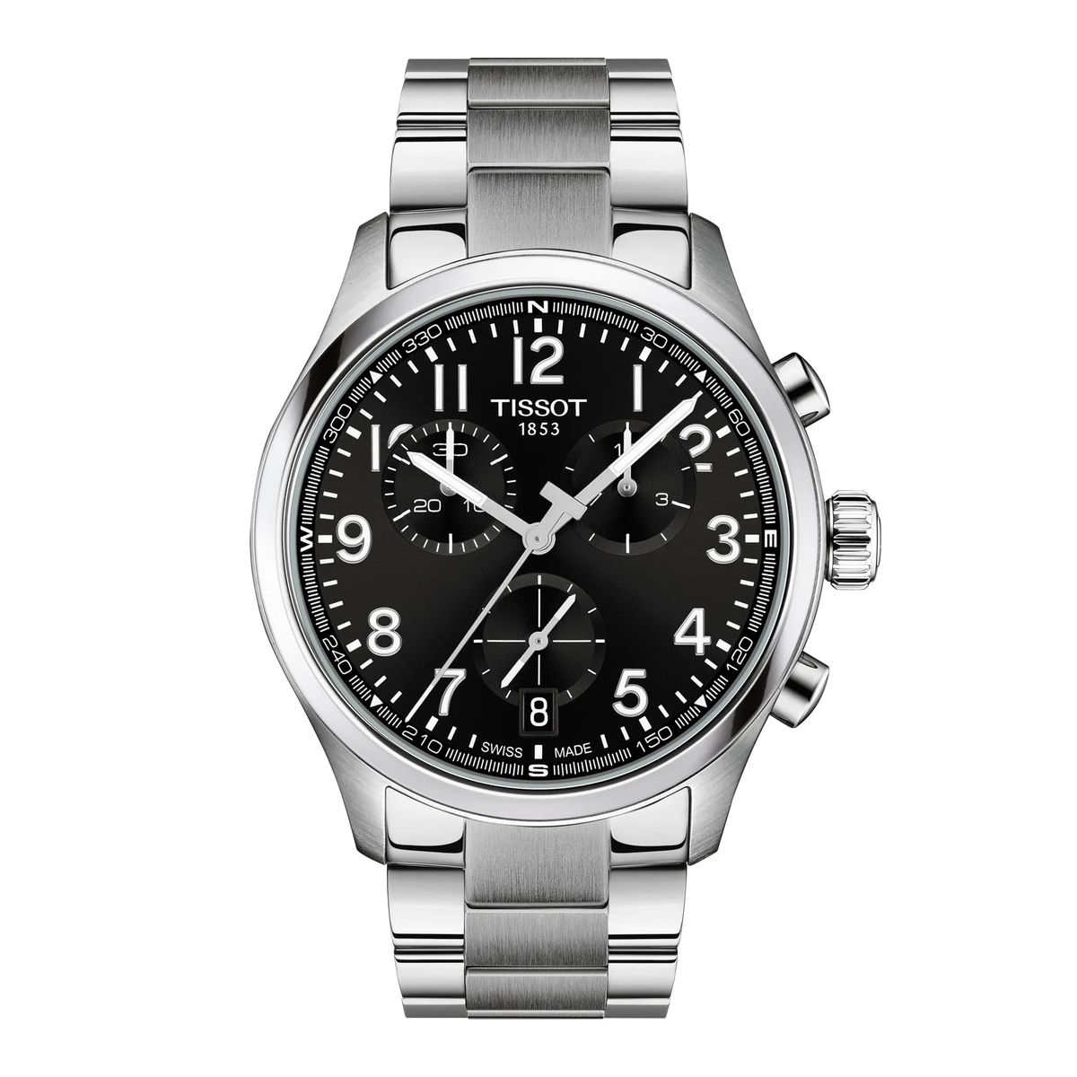 TISSOT - Reloj Tissot Chrono L 42mm Acero Negro
