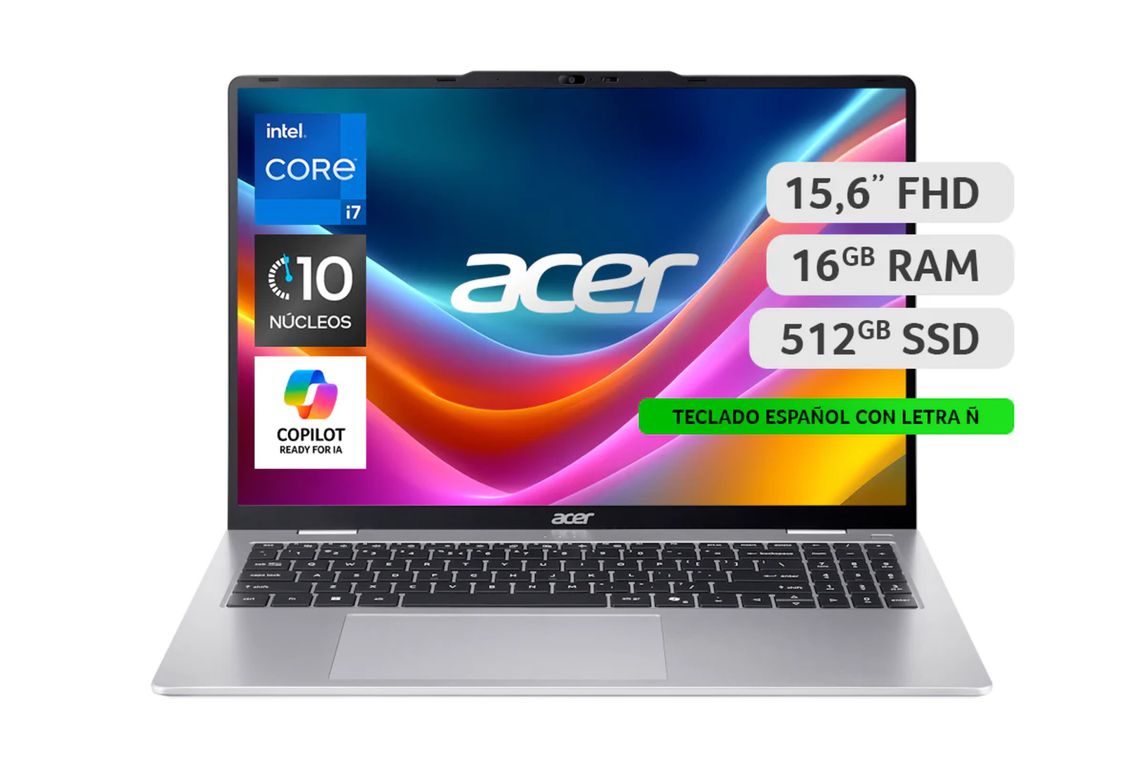 Notebook Aspire Lite AL15-72P-79W5-1 Intel Core i7 16GB RAM 512GB SSD 15.6 FHD