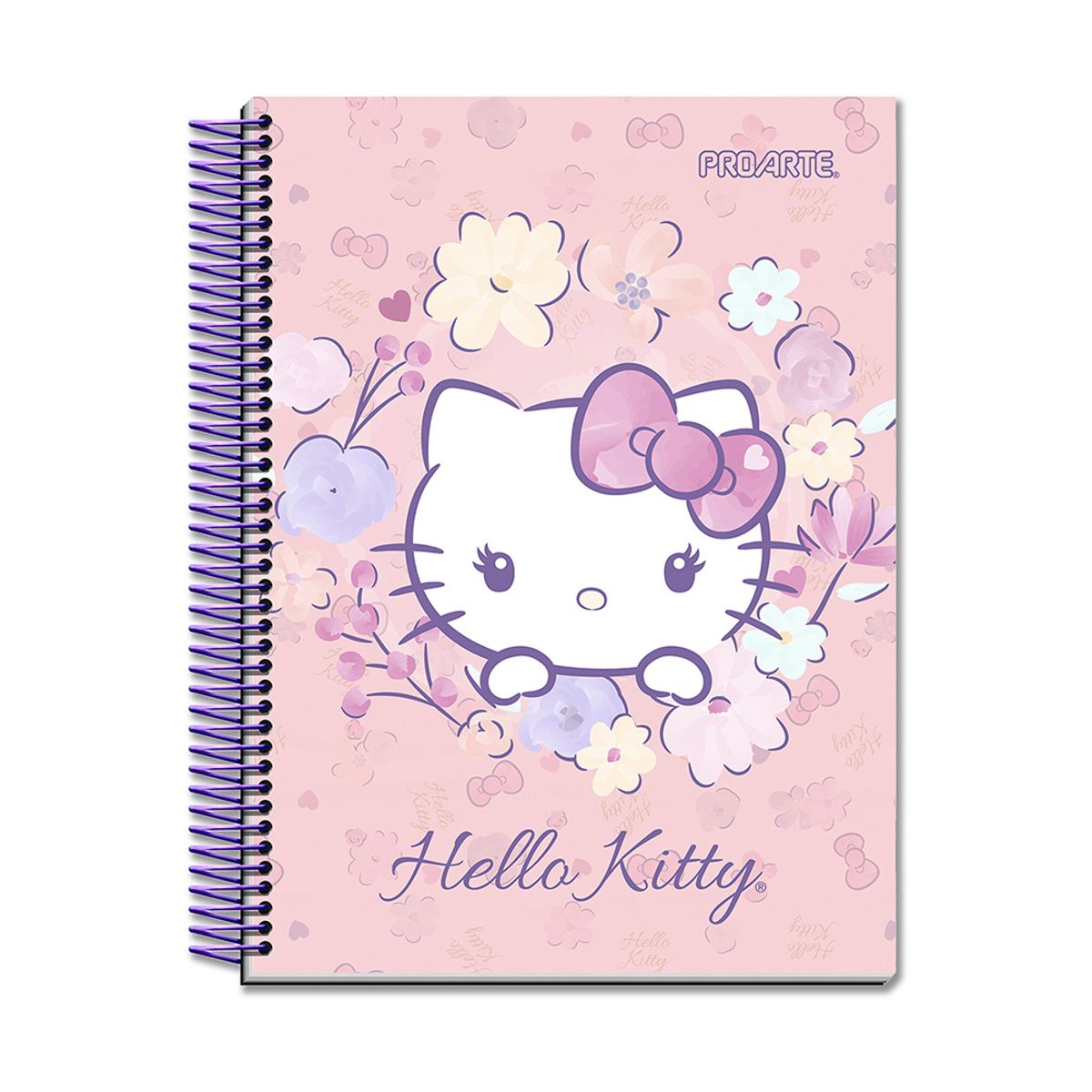 PROARTE - Cuaderno Hello Kitty Tapa Dura 8VA 100 Hj 5mm Proarte