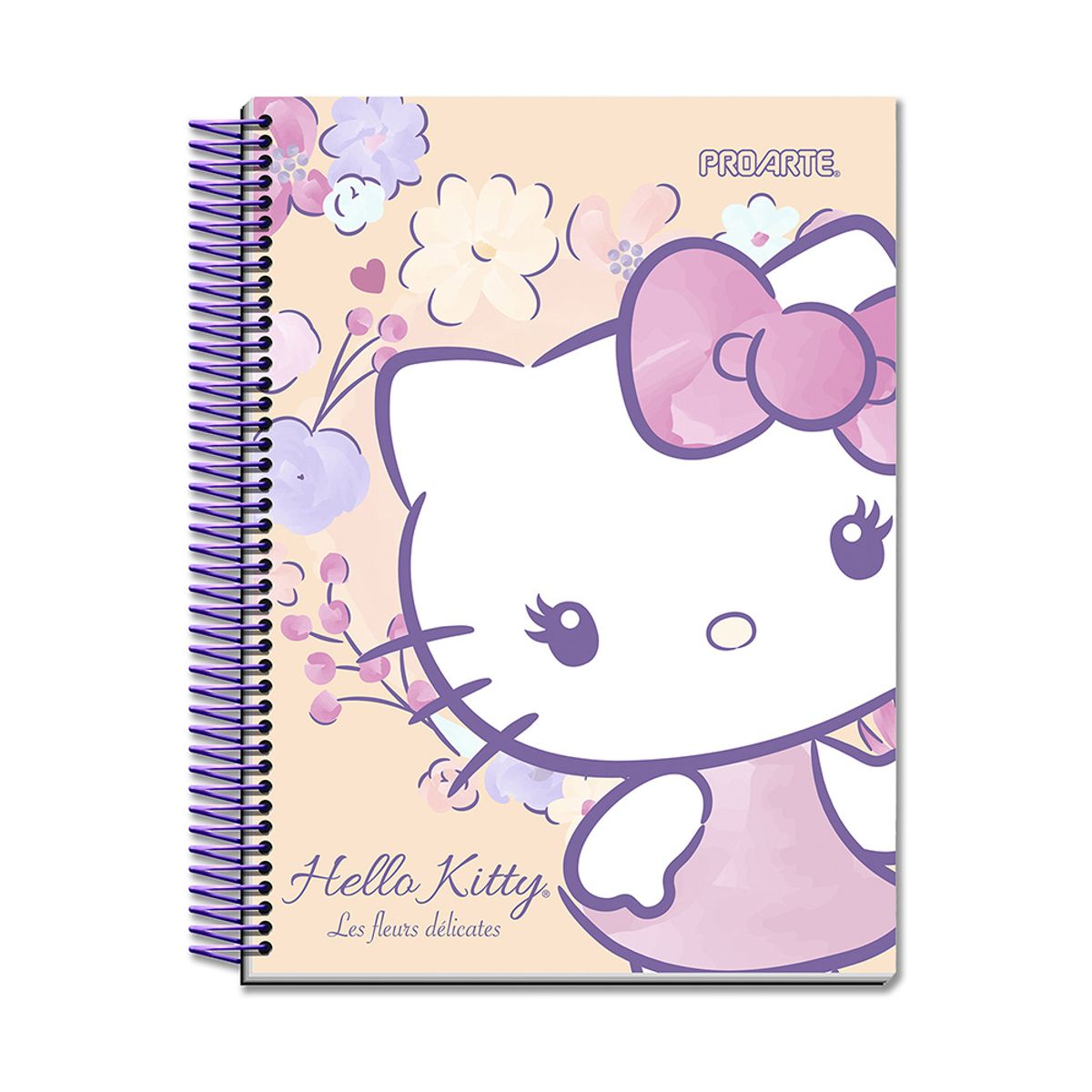PROARTE - Cuaderno Hello Kitty Tapa Dura 8VA 100 Hj 5mm Proarte