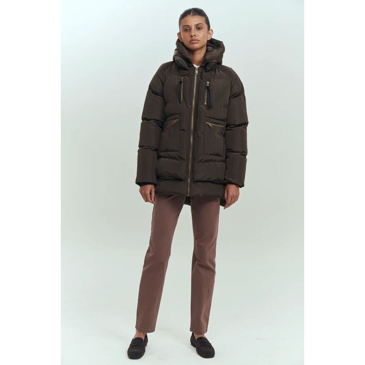 BRICK LONDON - PARKA MUJER COREY JACKET BROWN