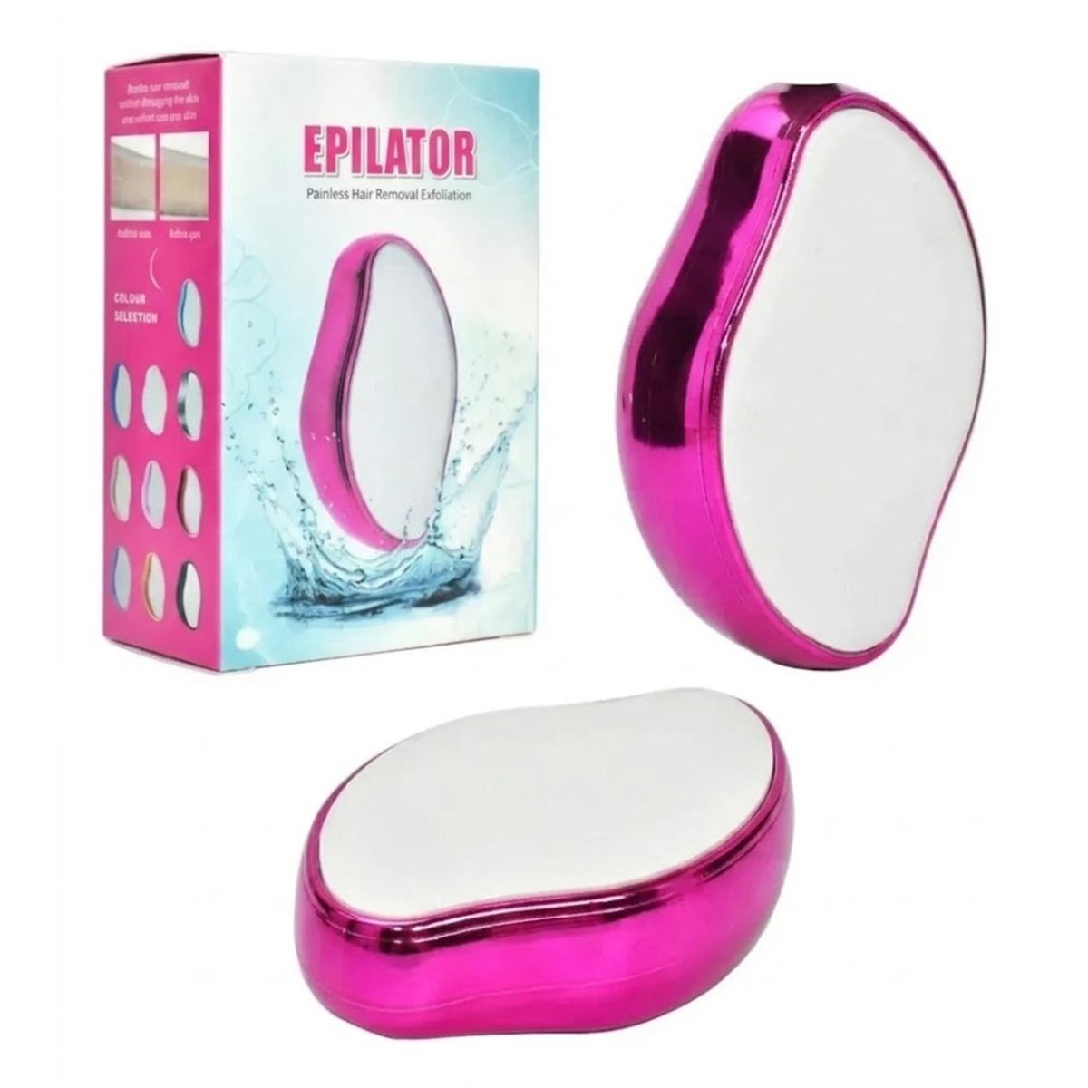 GENERICO - Depiladora de Cristal Portátil para Eliminar el Vello y Exfoliar la Piel sin causar Dolor