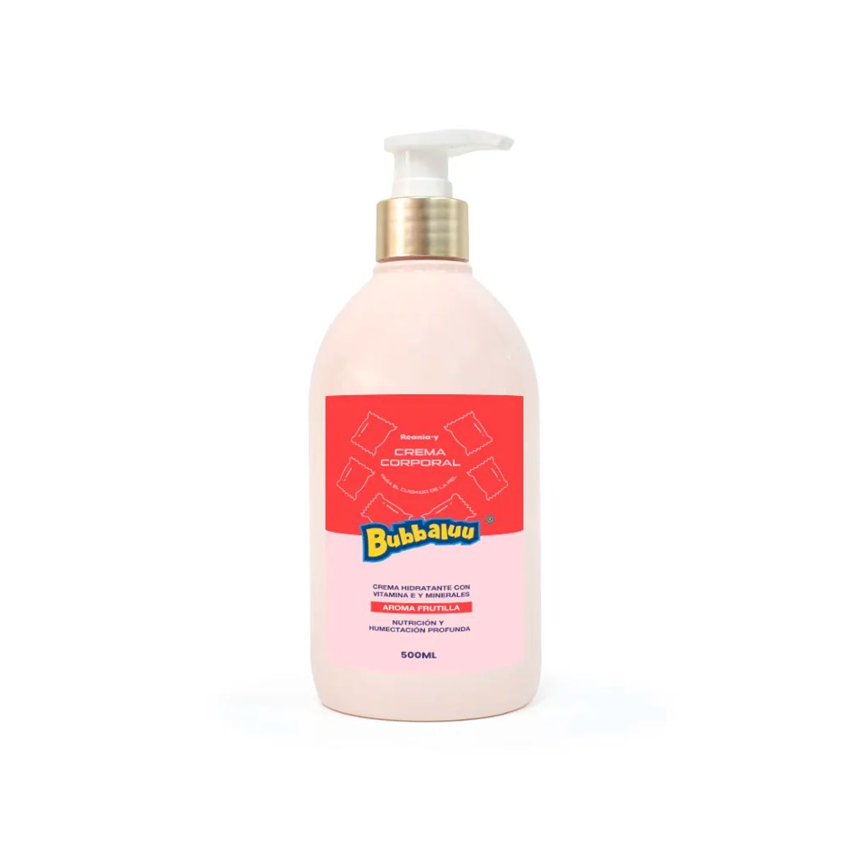 GENERICO - Crema Corporal Hidratante Bubbaluu 500ml Frutilla