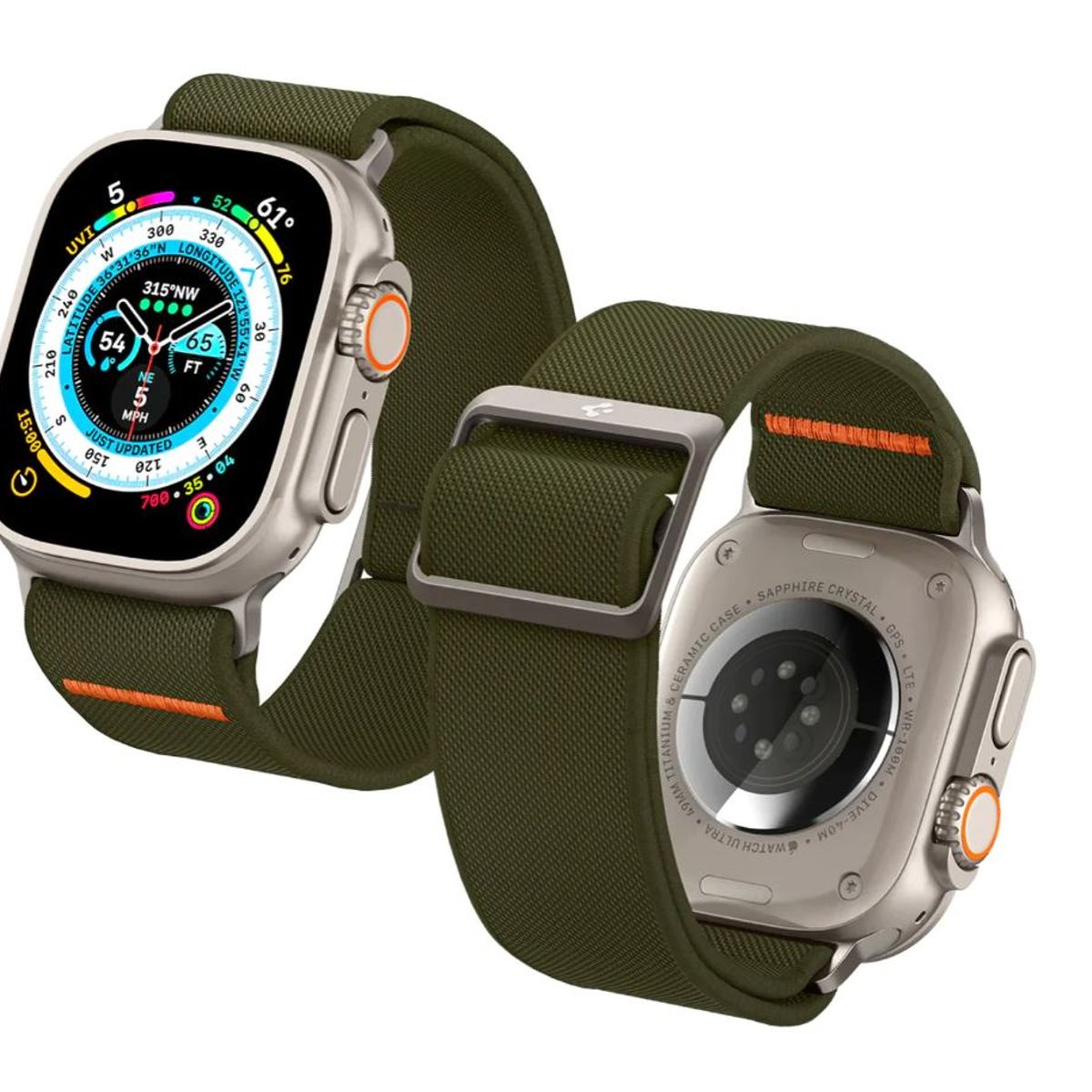 SPIGEN - Correa Spigen Lite Fit para Apple Watch - 44 / 45 mm - Verde