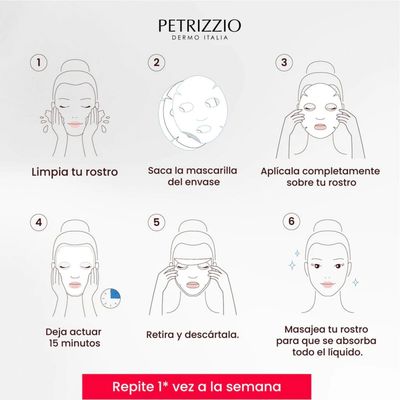 Imagen 2 del producto Mascarilla facial Hyaluronic Boost + Colageno PZZO Make up