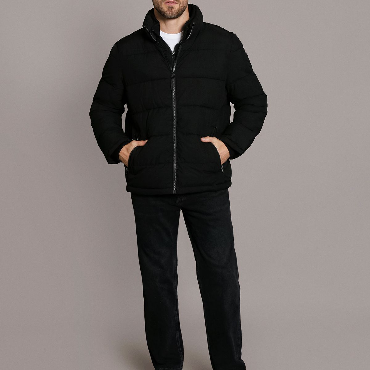 CALVIN KLEIN - Parka Core Puffer Negro Calvin Klein