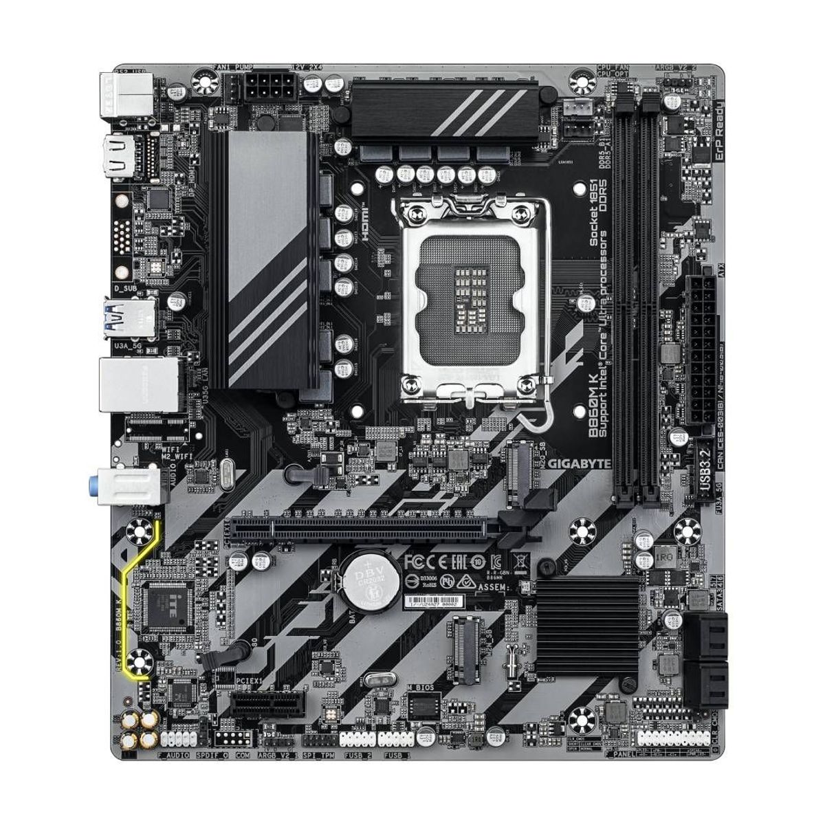 GIGABYTE - Placa Madre Gigabyte B860M K, Micro-ATX, LGA1851